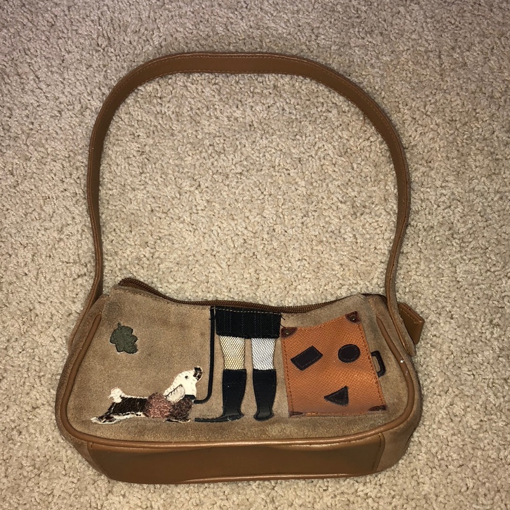 Suede purse